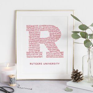 Rutgers University Word Art